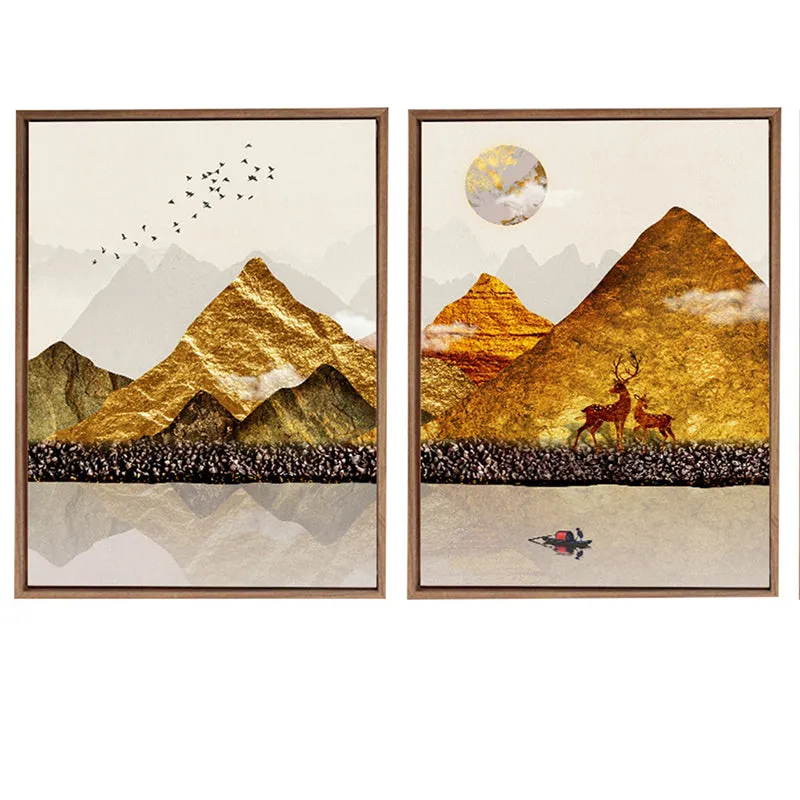 Foiled Hills Wall Art - Set Of Two media 4