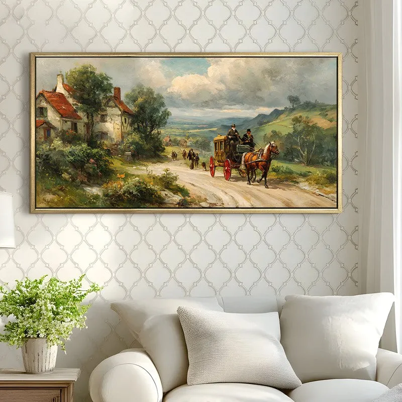 Rustic Carriage Street Wall Art media 3