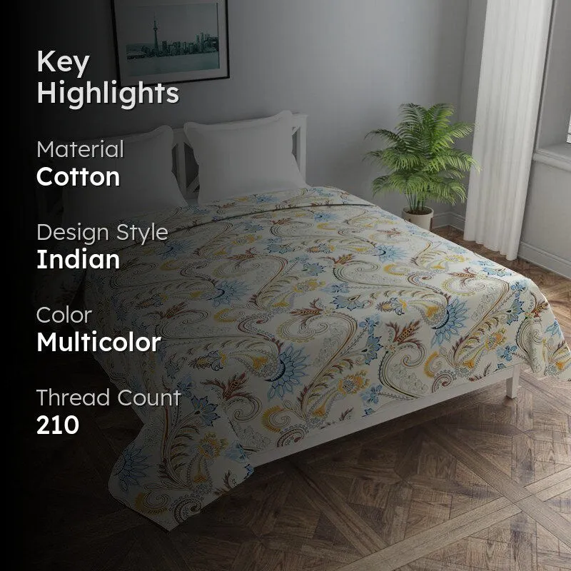 Rajput Weaves Ethnic Cotton Duvet Cover - 210 TC media 2