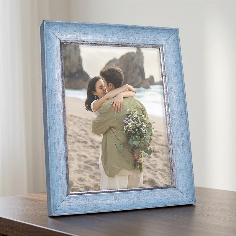 Elegant Vintage Style PVC Photo Frame - Blue media 7