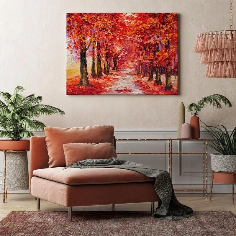 Fall Verdure Canvas Wall Painting - Gallery Wrap media 3