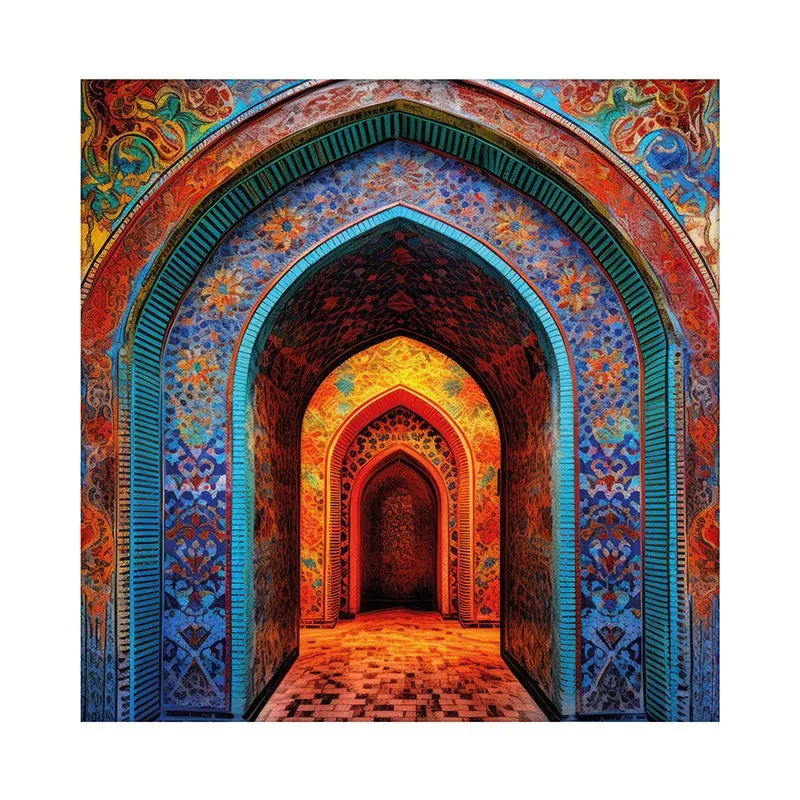 Infinity Of Arcs Canvas Wall Painting media 3