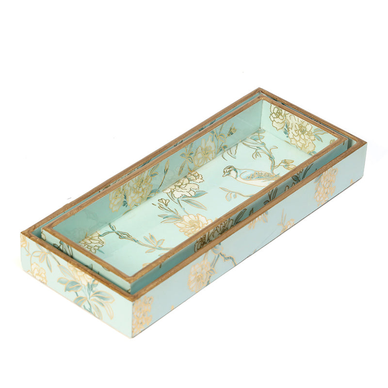 Ketaki Enamel Coated Serving Tray (Rectangle) - Set Of Two media 5