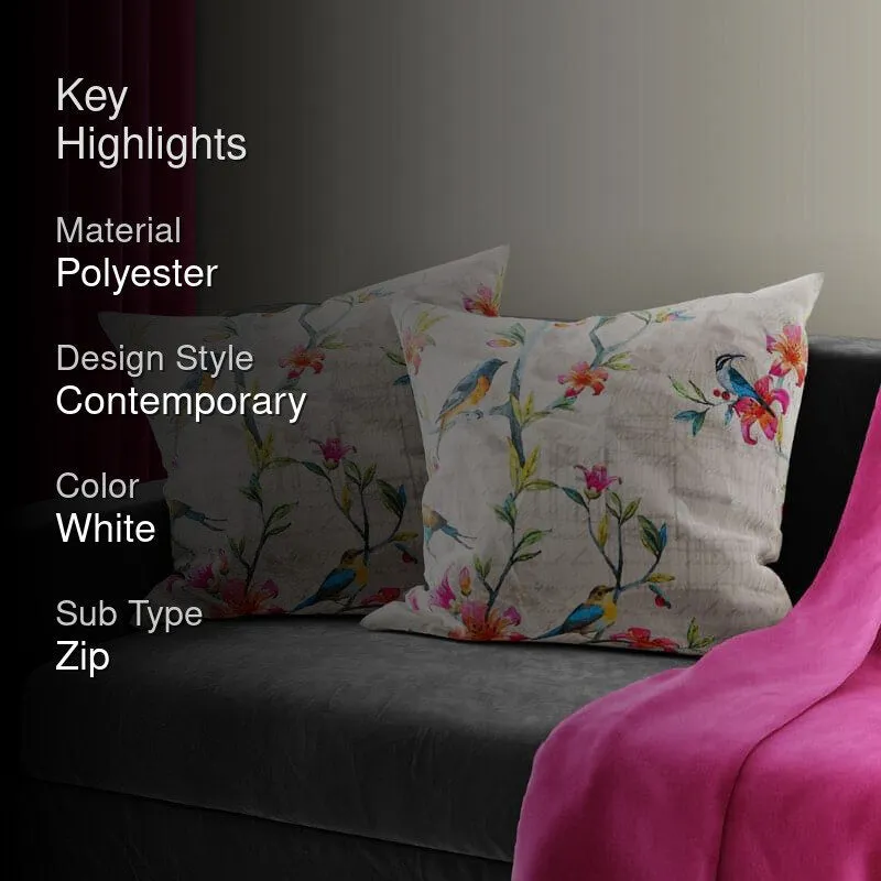 Misty Flutter Cushion Cover - Set Of Two media 2