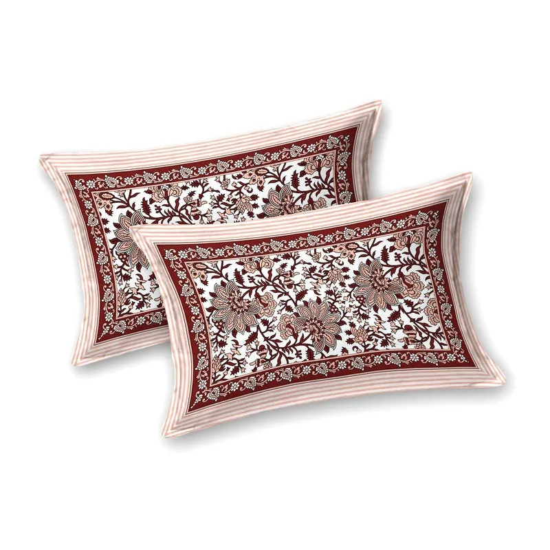 Artix Cotton Bedsheet (Brown) - 240 TC media 4