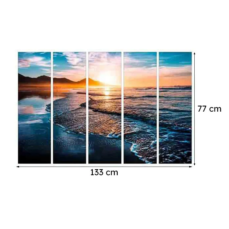 Waves Wall Art - Set of Five media 9