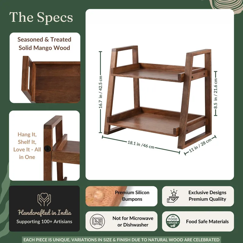 Kivra 2 - Tiered Wood Rack media 17