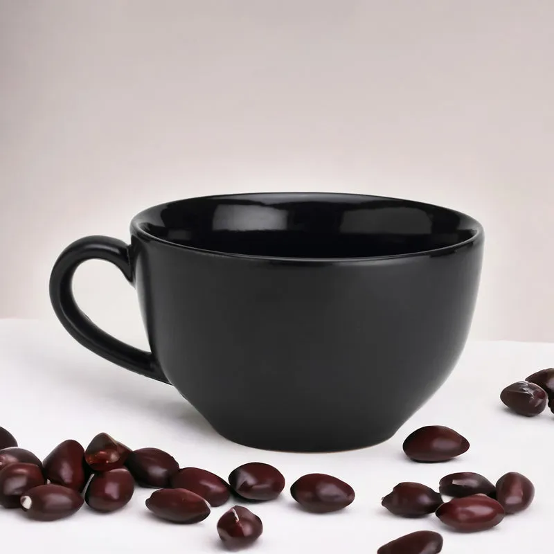 Ruby Ceramic Coffee Mug (350 mL) - Black media 1