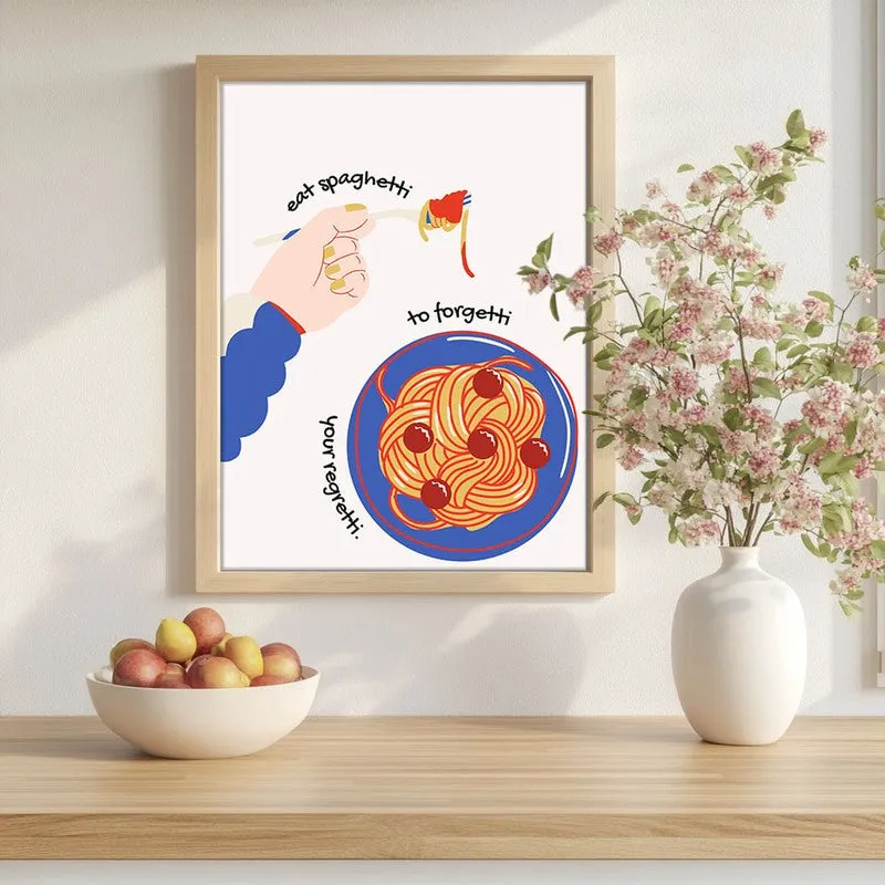 Feast & Flavor Archival Canvas Wall Art - Brown media 1