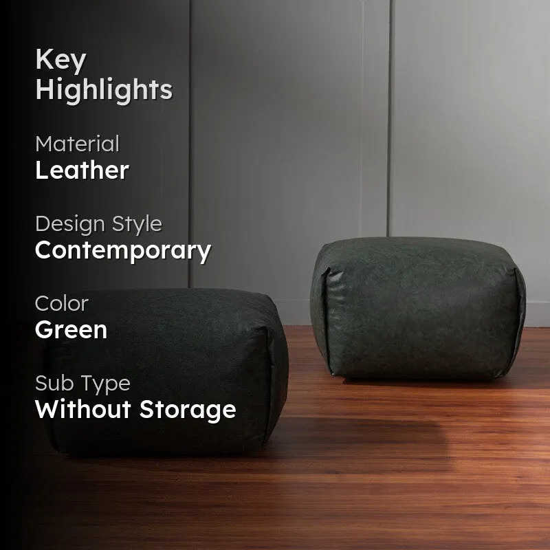 Daily Ritual Pouffe (Green) - Set Of Two media 2