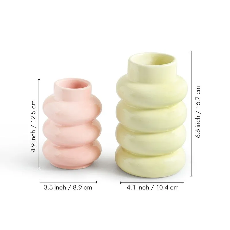 Nova Ceramic Vase - Set Of Two media 7