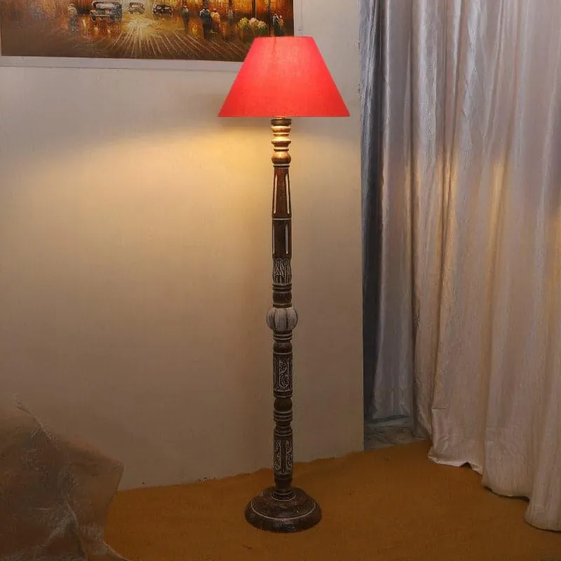 Colton Ezra Floor Lamp - Orange media 1