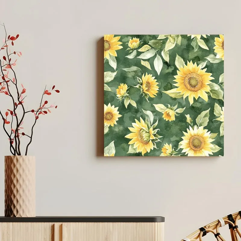 Sunflower Aura Canvas Wall Art media 5
