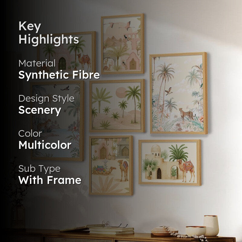 Tropical Wall Art - Set of Seven media 2