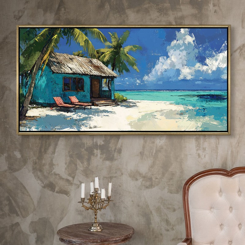 Casita Canvas Wall Painting With Frame