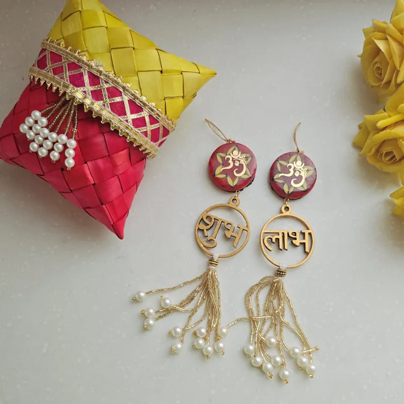 Shubh-Labh III Handcrafted Latkan - Set Of Two media 3