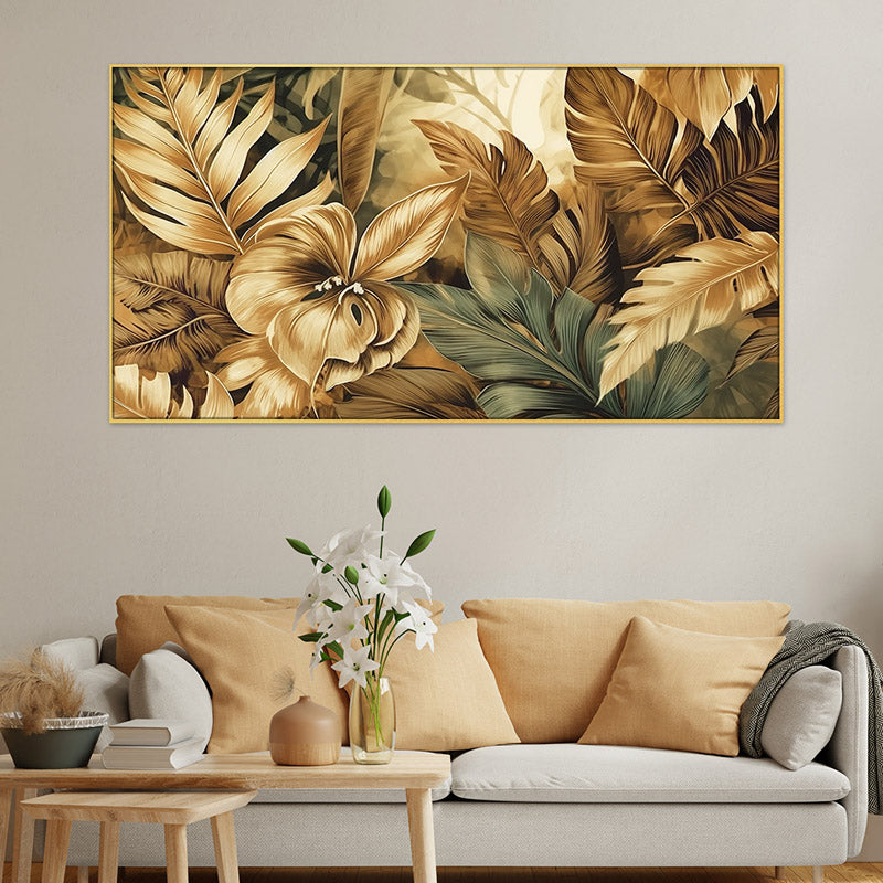 Golden Jungle Wall Painting