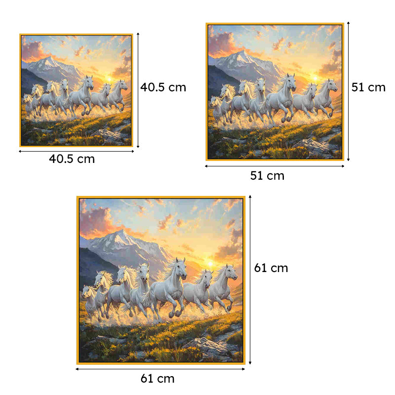 Galloping Vista Canvas Wall Art With Frame media 7