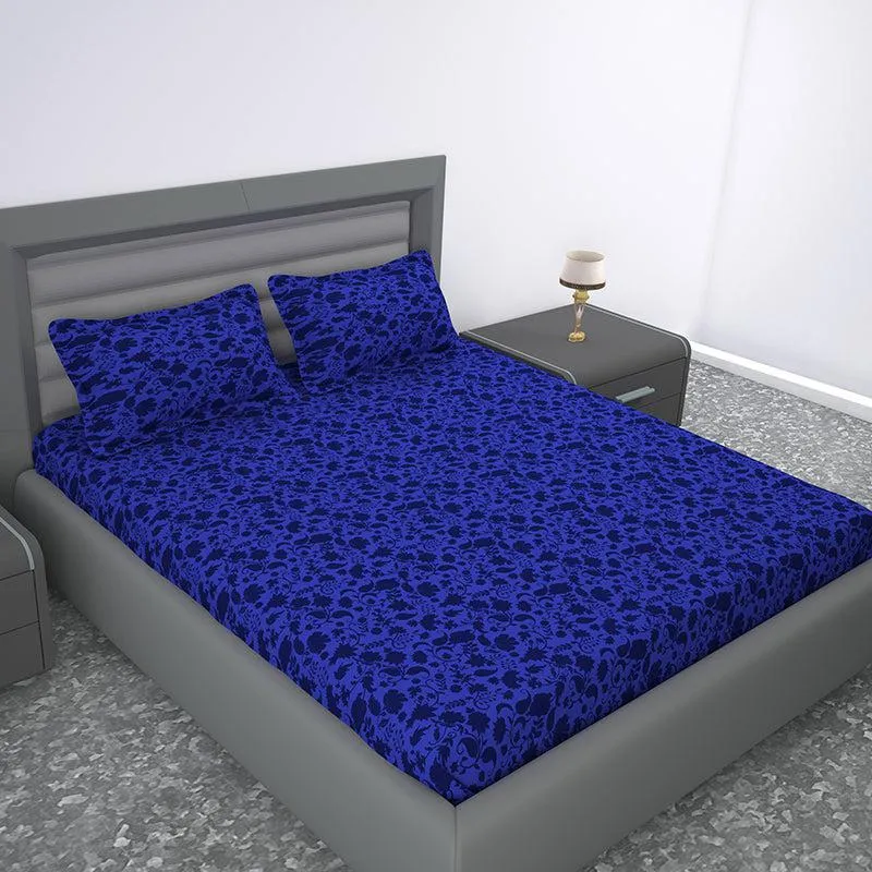 Fleur Fiesta Floral Cotton Bedsheet - 144 TC media 1