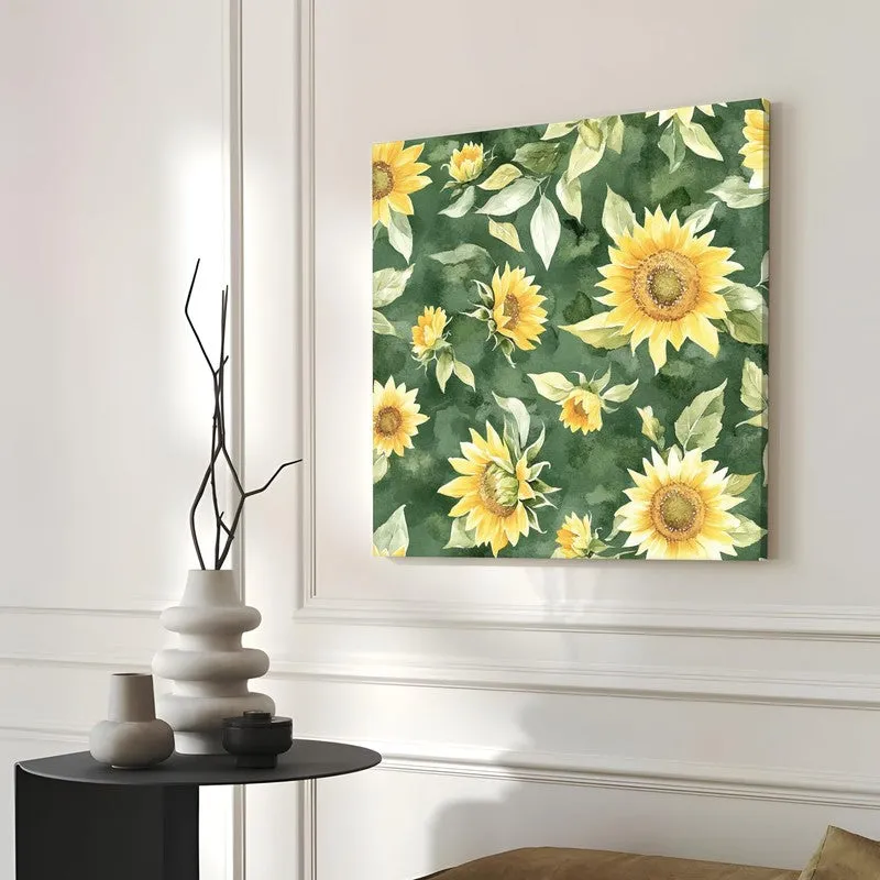 Sunflower Aura Canvas Wall Art media 6