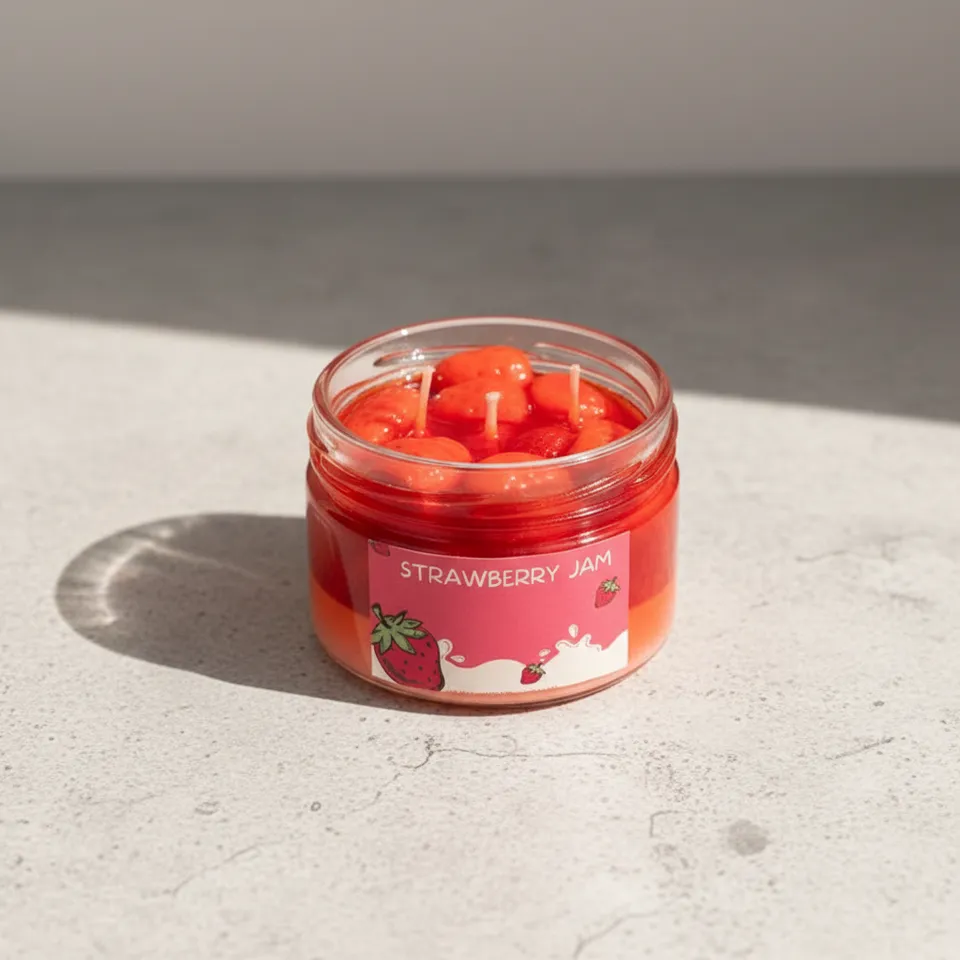 Strawberry Jam Scented Candle - Strawberry media 1