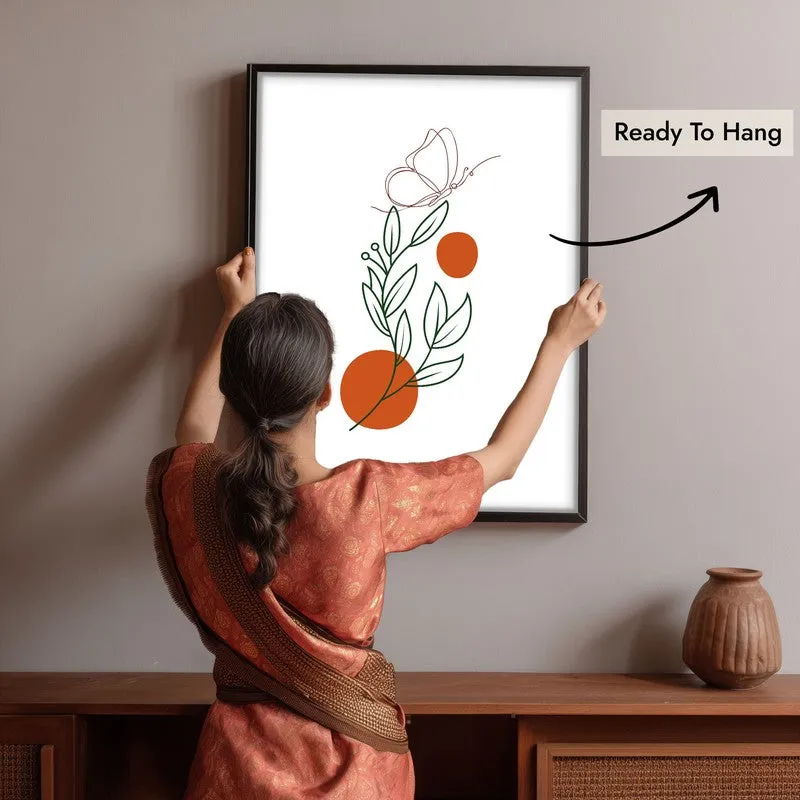 Rust Rhythm Canvas Wall Painting With Black Frame media 10