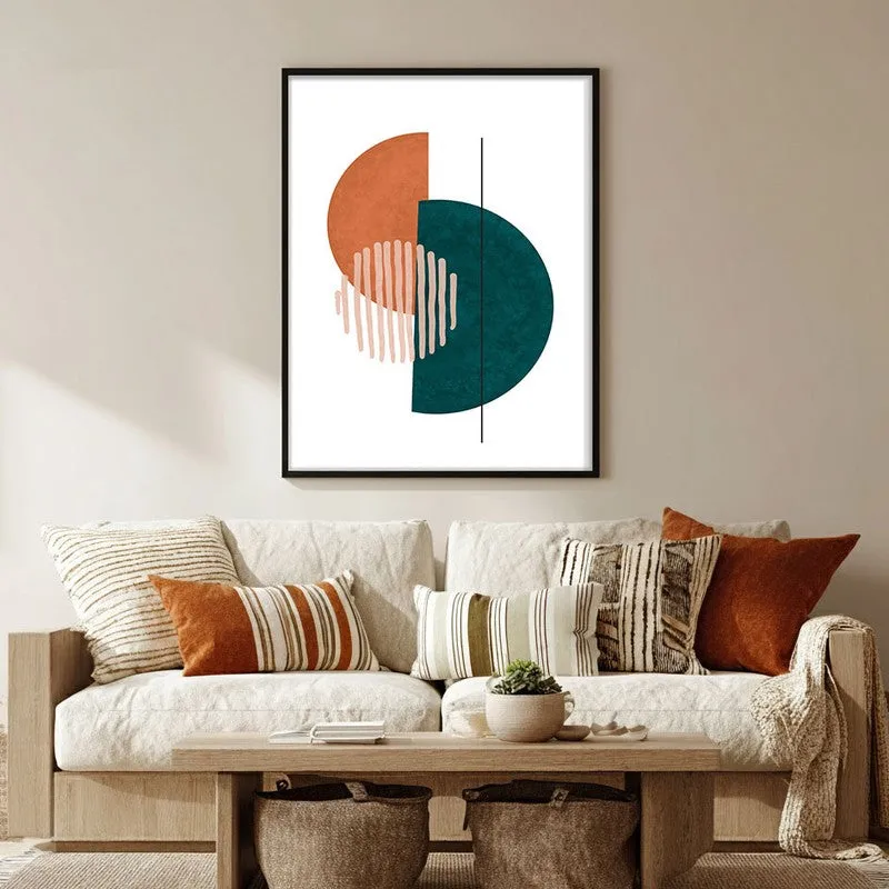 Linear Phase Canvas Wall Painting With Black Frame media 5