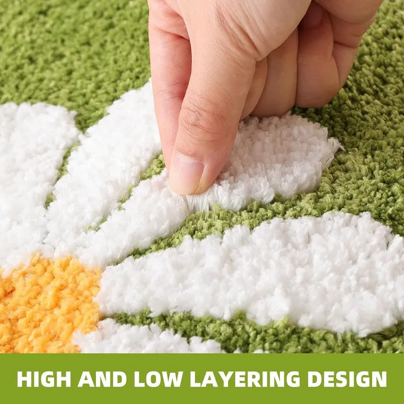 Olive Blossom Meadow Bathmat media 6