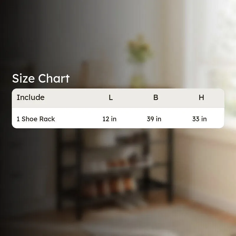Functional Metal Shoe Rack - Black,Brown media 8