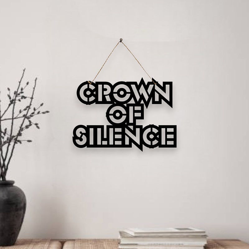 Crown Of Silence Mild Steel Wall Accent