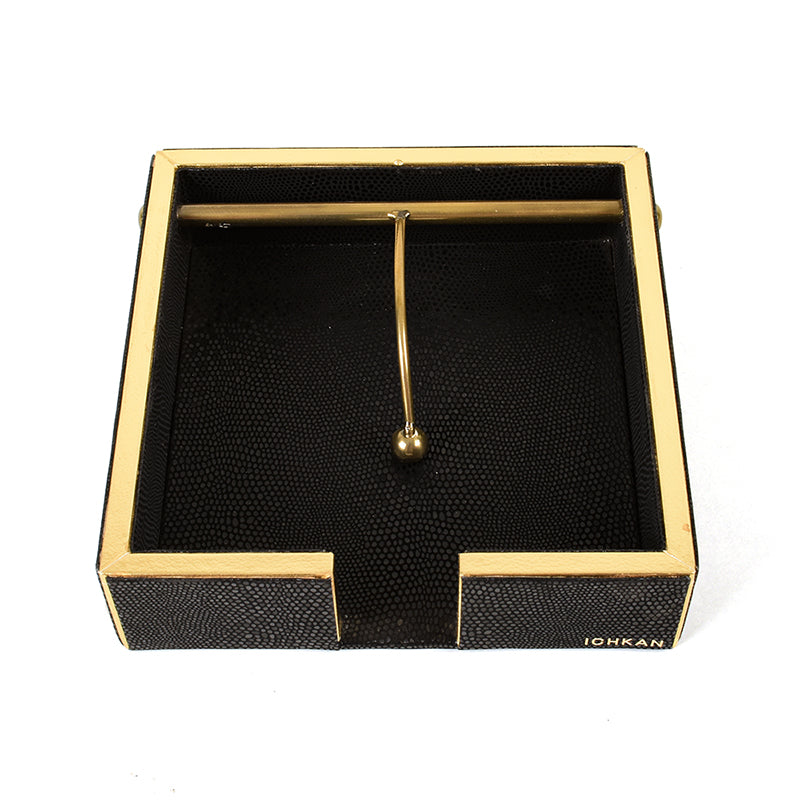 Tisquo Faux Leather Tissue Holder - Black media 3