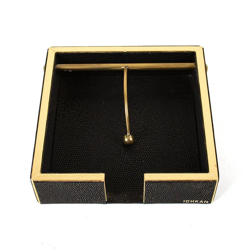 Tisquo Faux Leather Tissue Holder - Black media 3