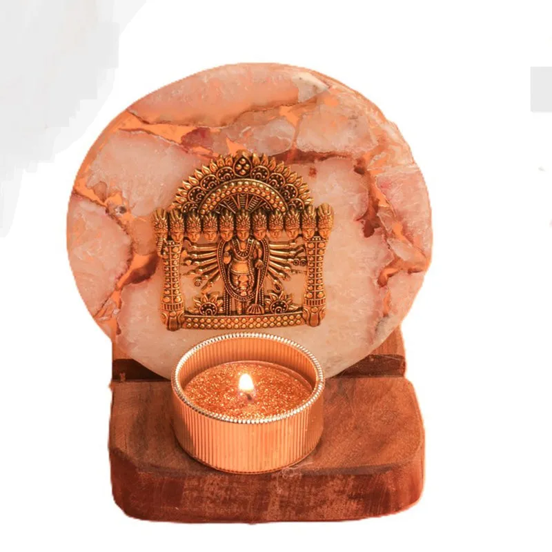 Divine Radiance Lord Narayan Tealight Candle Holder media 5