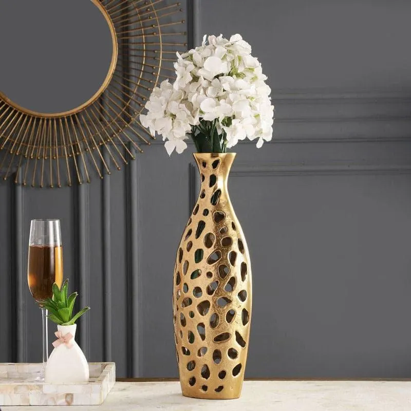 Cleome Charm Vase (Big) - Gold media 1