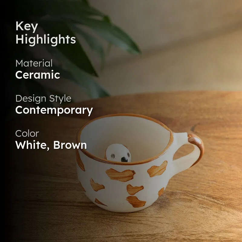 Puppy Ceramic Tea Cup (200 mL) media 2