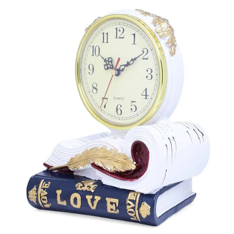 Love Script Clock - White media 4