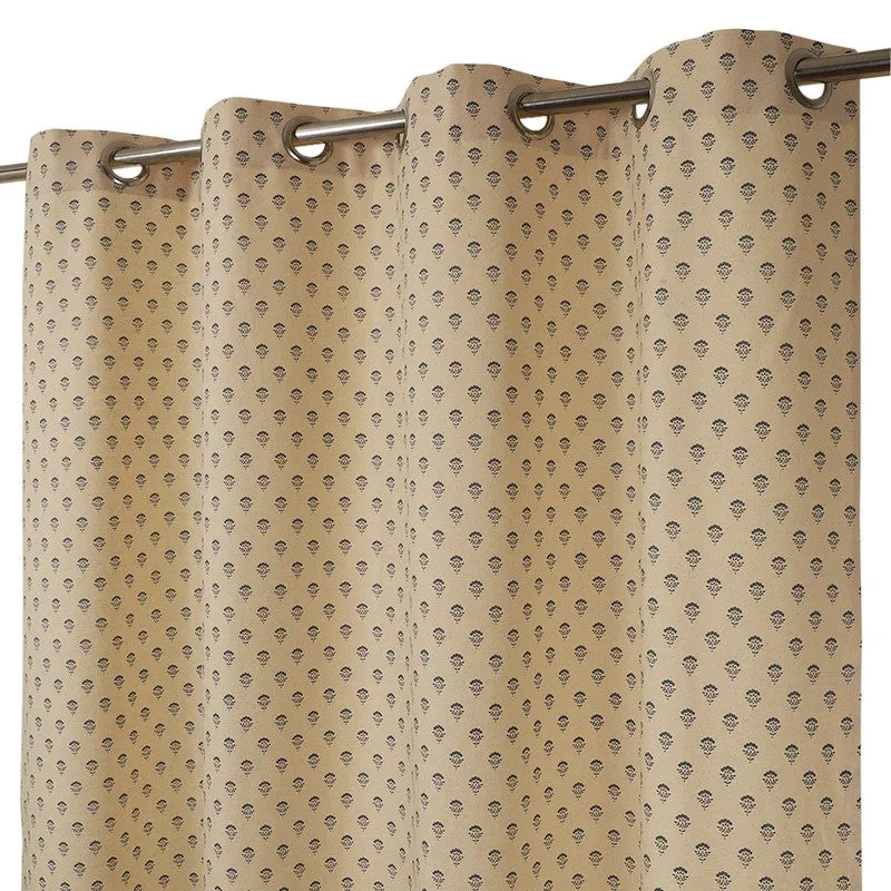 Bloomscape Cotton Curtain - Beige media 5