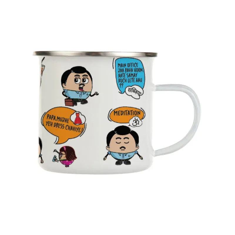Desi Dad Life Steel Coffee Mug (250 mL) media 6
