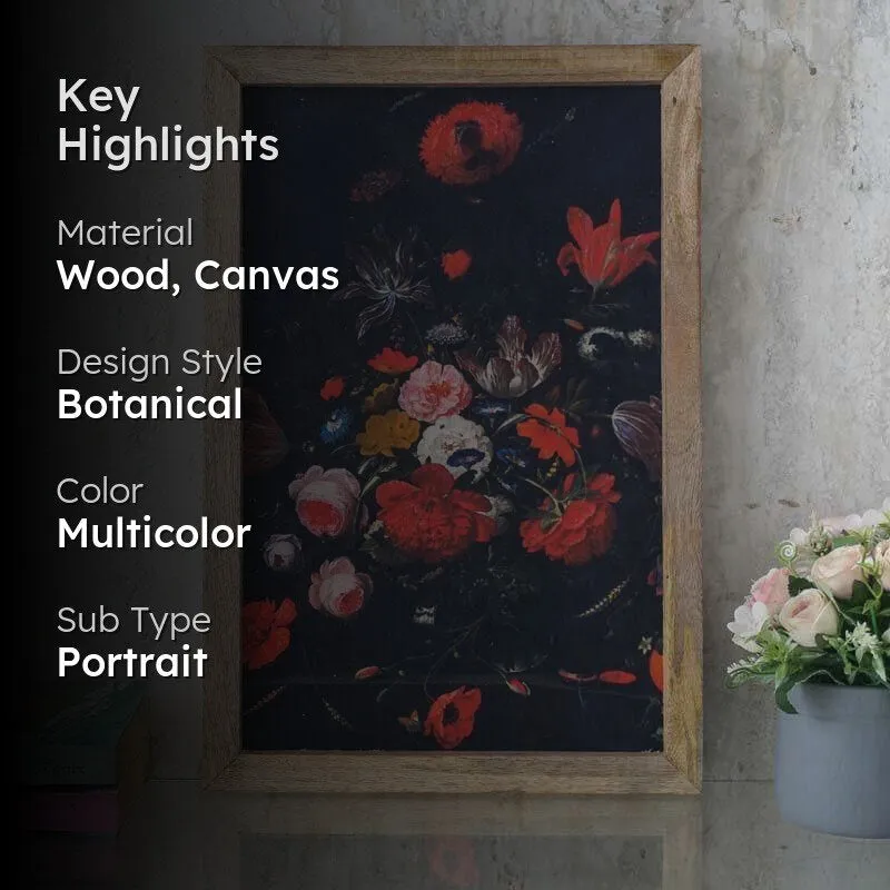 Moody Floral Canvas Painting media 2