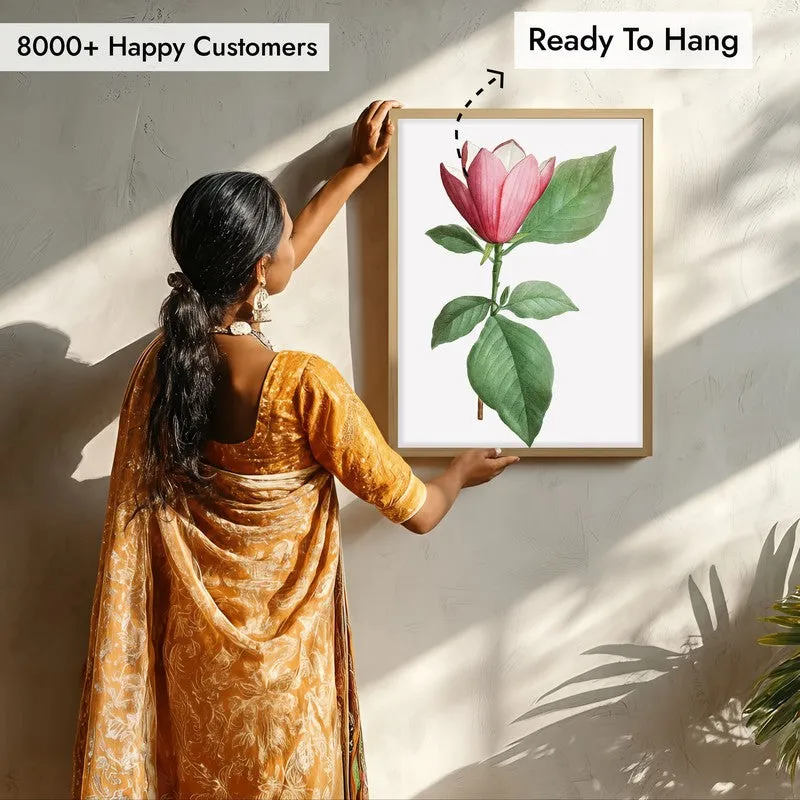 Padma Palette Archival Paper Wall Art - Natural Brown Frame media 7