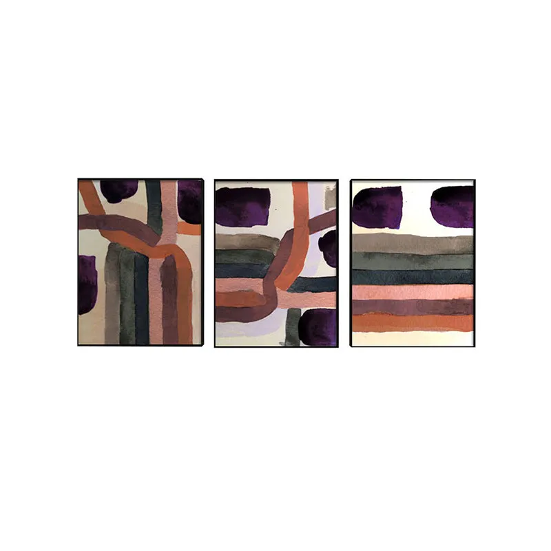 Elma Abstract Wall Painting - Set Of Three media 3