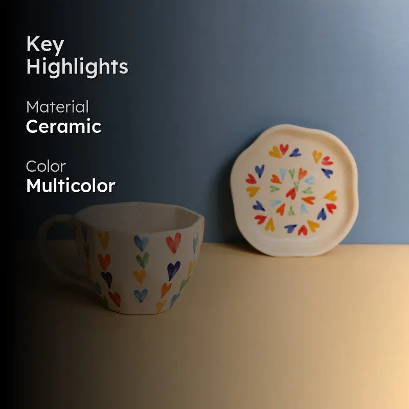 Love Is Love Cup & Saucer (220 ML) - Two Piece Set media 2