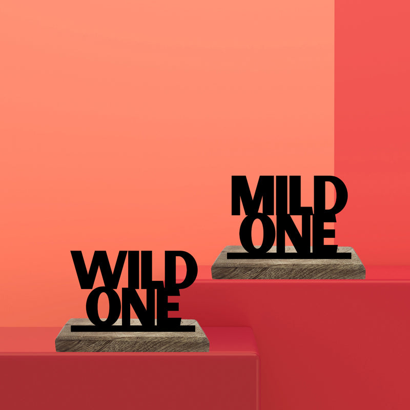 Wild One & Mild One Showpiece - Set Of Two