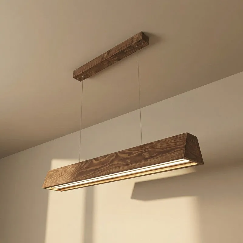 PureLine Wooden Ceiling Lamp - Brown media 5