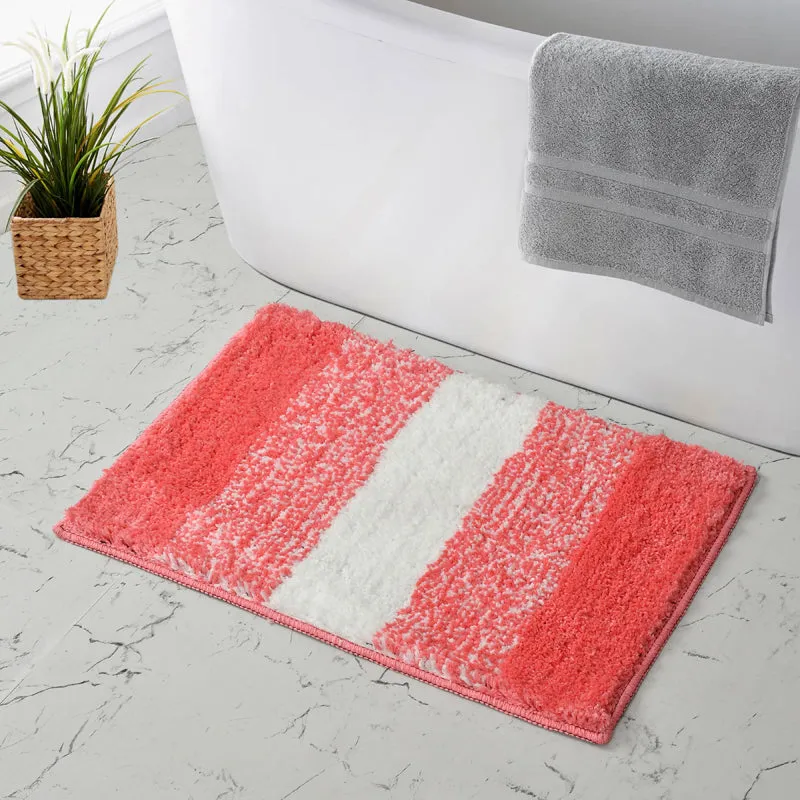 Zyra Cotton Bath Mat - Pink media 1