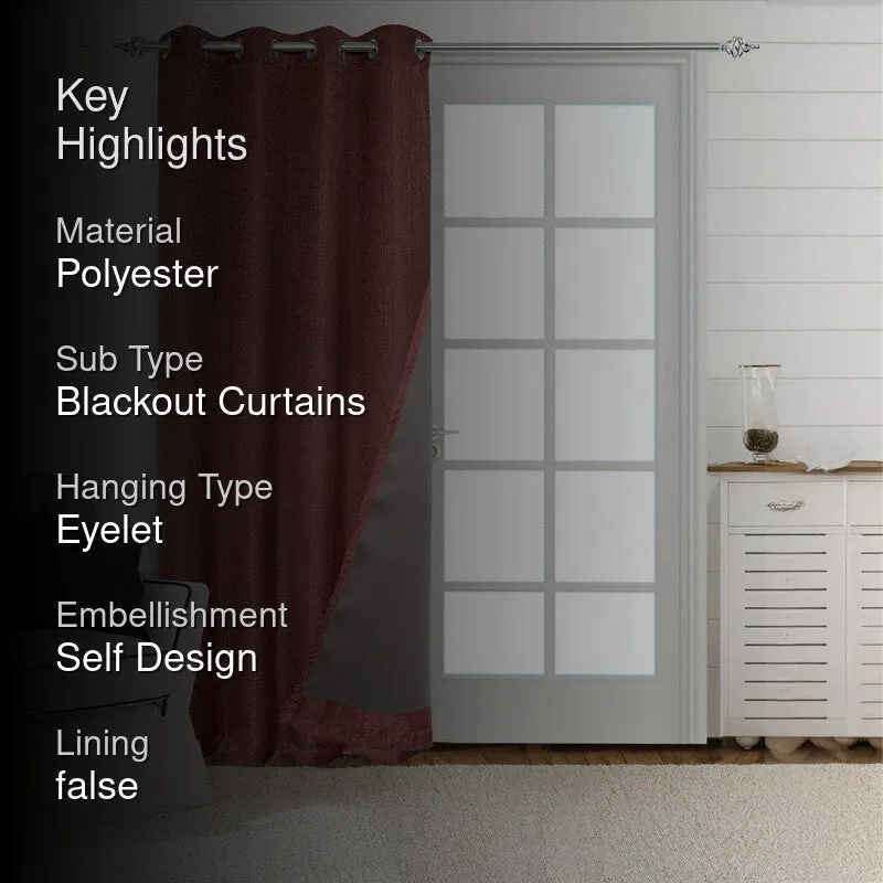 Saral Home Auriel Blackout Curtain - Mauve media 2