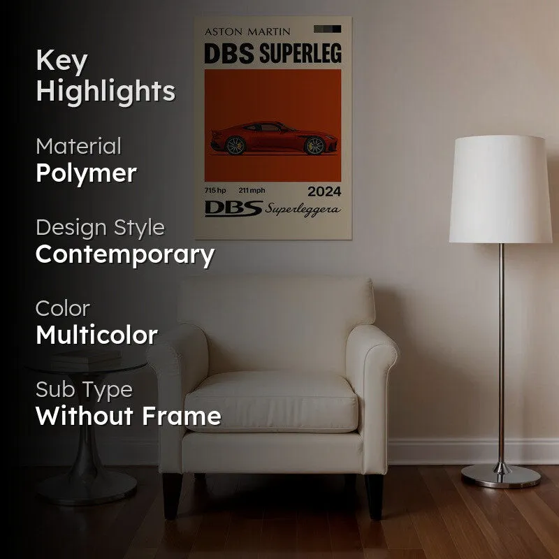 DBS Superleggera Wall Poster - Red media 2