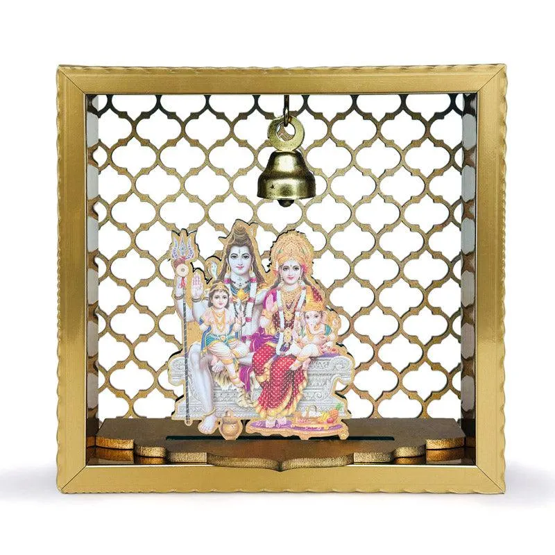 Shiva Parvati Wall Mounted Mandir media 3