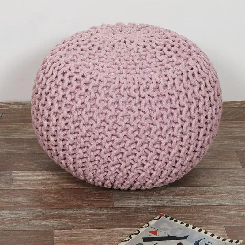 Cuna Cotton Pouffe - Pink media 1
