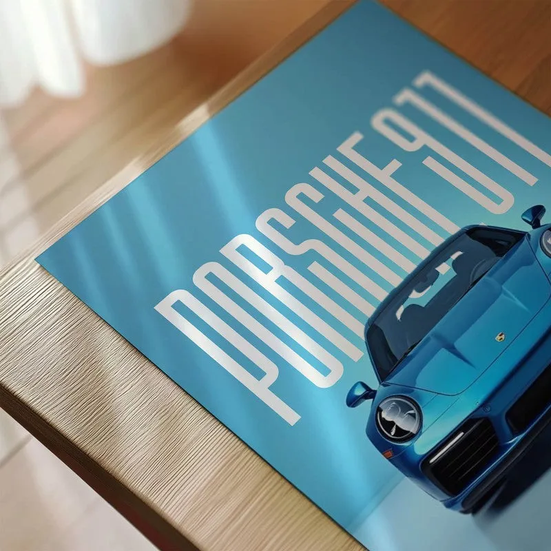 Porsche Passion Wall Poster - Blue media 6